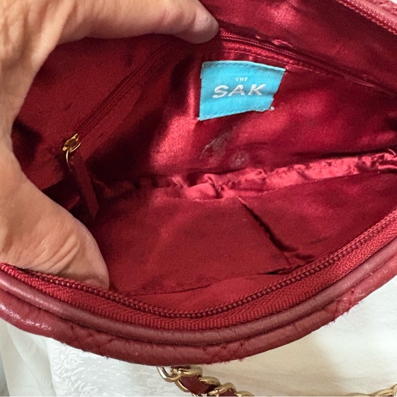 The Sak Pink Label quilted leather shoulder bag with a chain strap - Picture 5 of 11